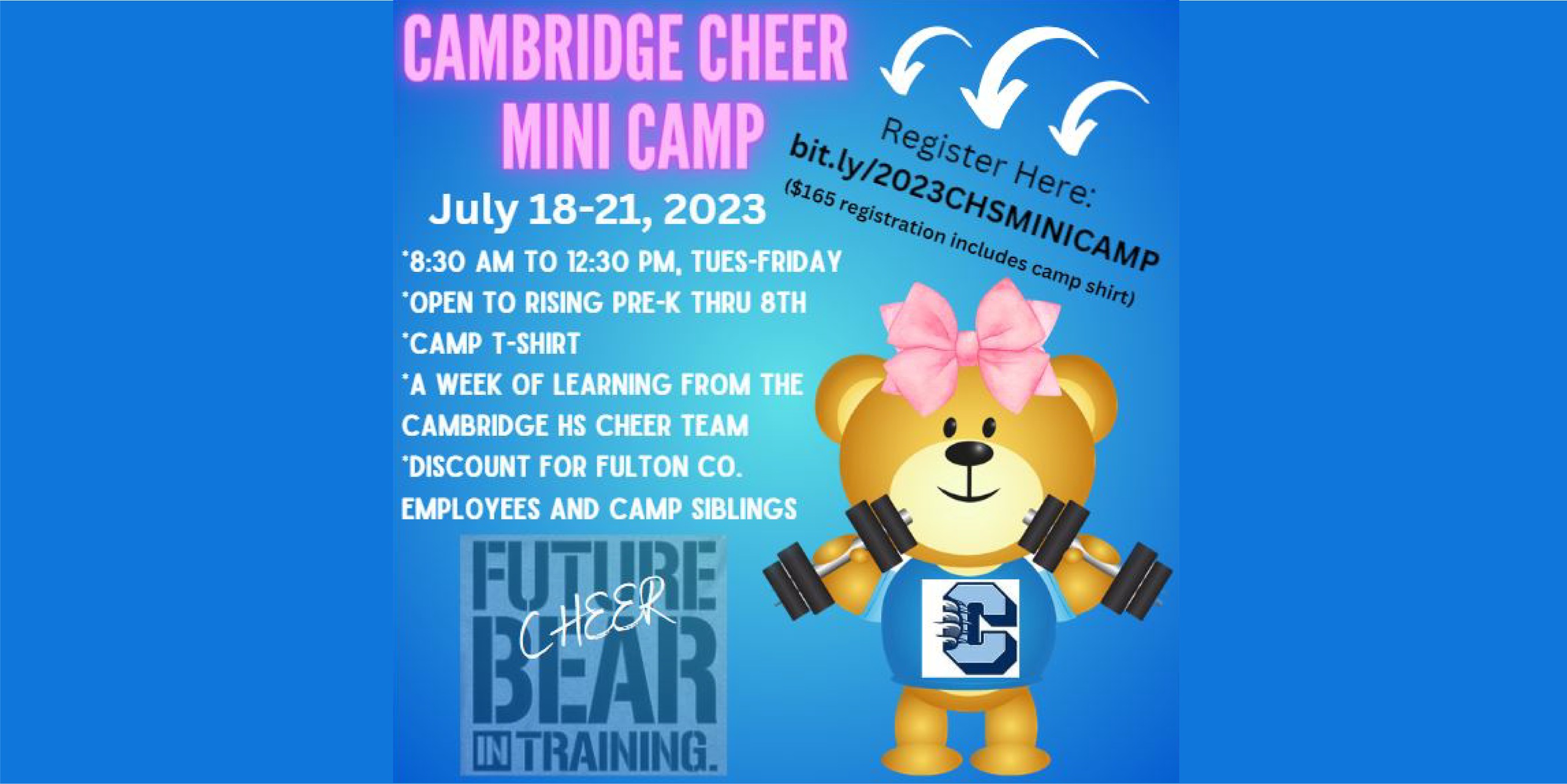 Registration Now Open for Cheer Mini Camp