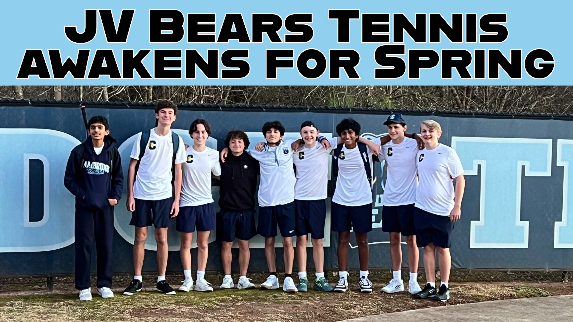 First Matches for Boys JV Tennis