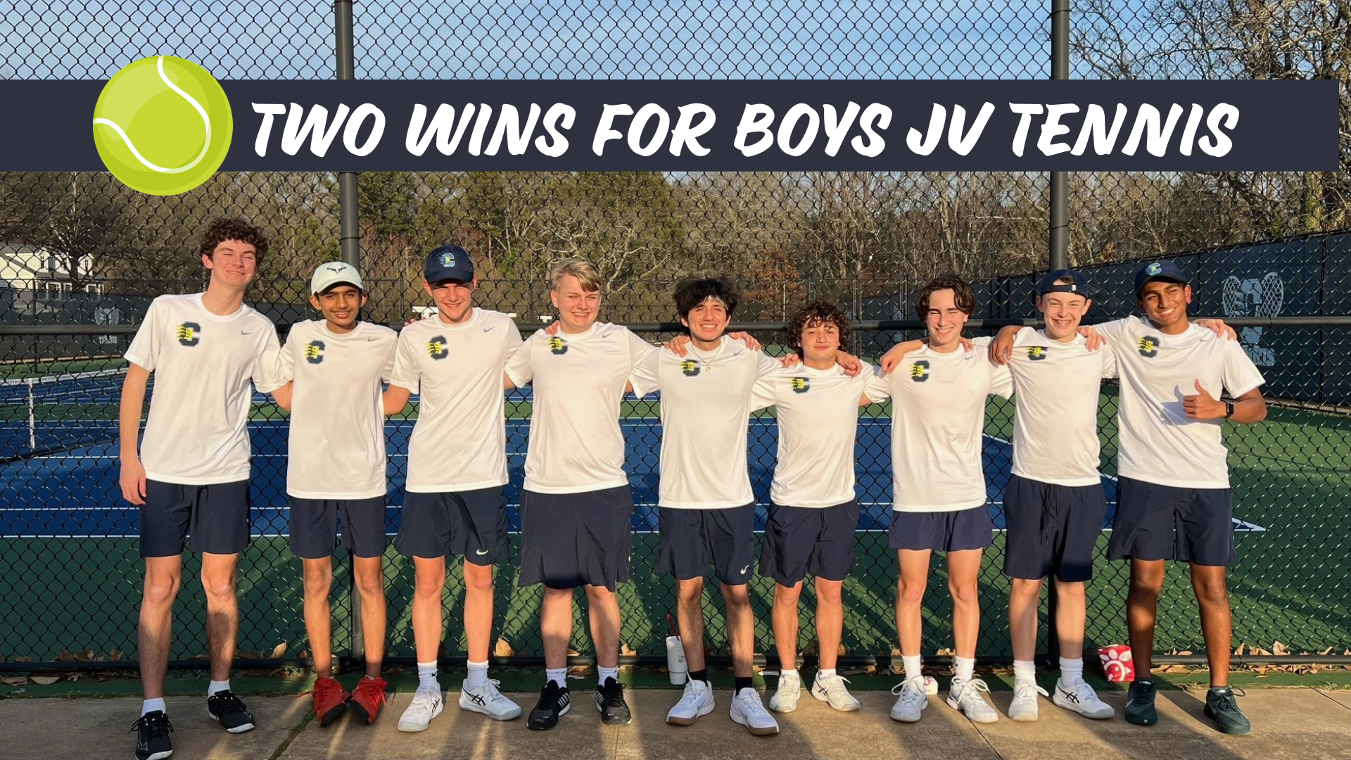 JV Boys Tennis Improves Divisional Play Record