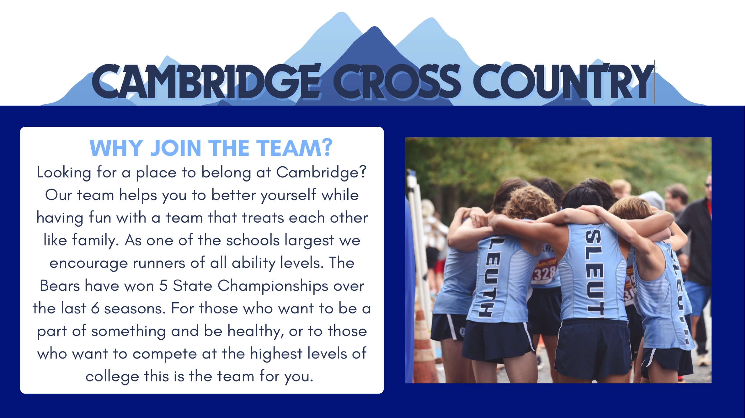 Important Information about the 2023-34 Cross Country Season